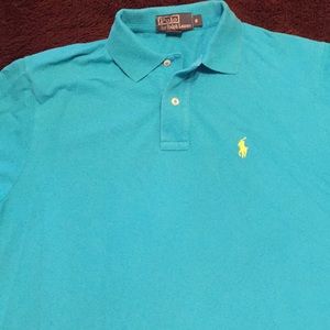 Bright Aqua Blue Polo